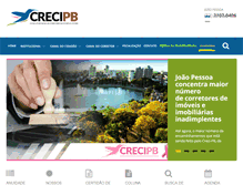 Tablet Screenshot of creci-pb.gov.br